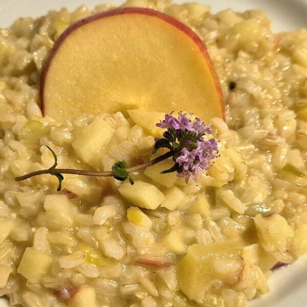 Risotto Mela e timo - Molino della Befa Home Restaurant